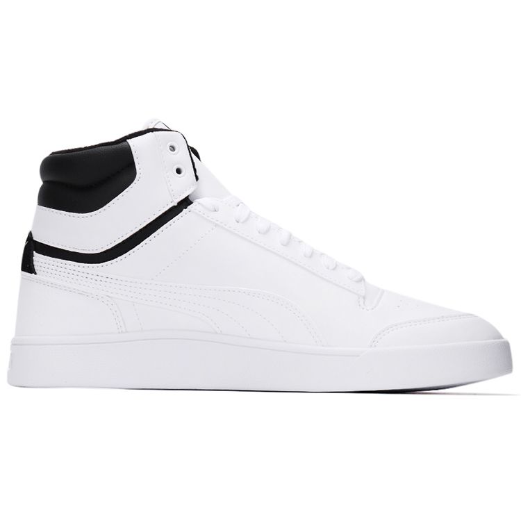 Puma Shuffle Mid WTR Weiß Schwarz Team Gold Unisex Sneaker 385551-01