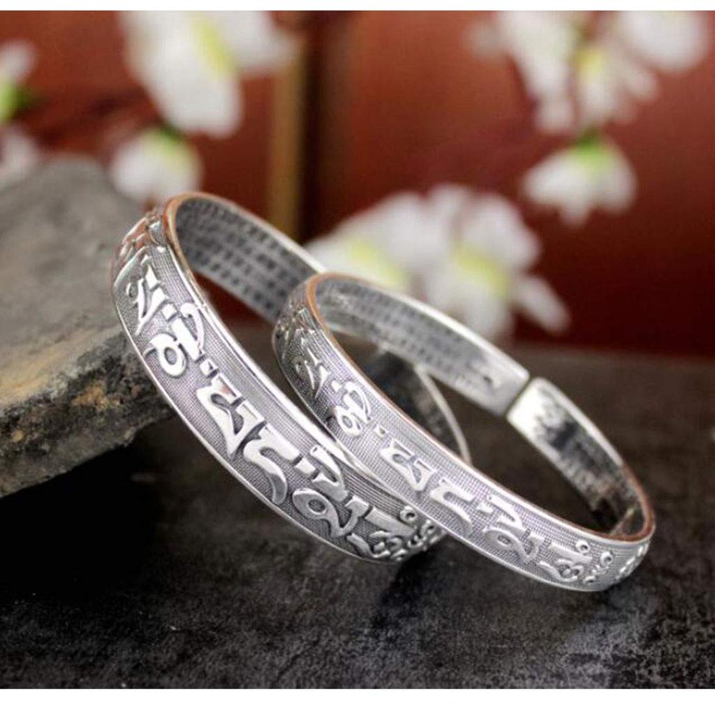 Bracelet for men and stainless Sanskrit Heart protection from good amulet free size New gift women, steel, black, proverb, Sutra, engraved, bangle,