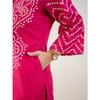 Designer Heavy Cotton Kurti Pant Dupatta Set Women Party Wear Ethnic Kurta Set