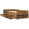 Bed Frame with Drawers Reclaimed Wood Solid Pine Wood