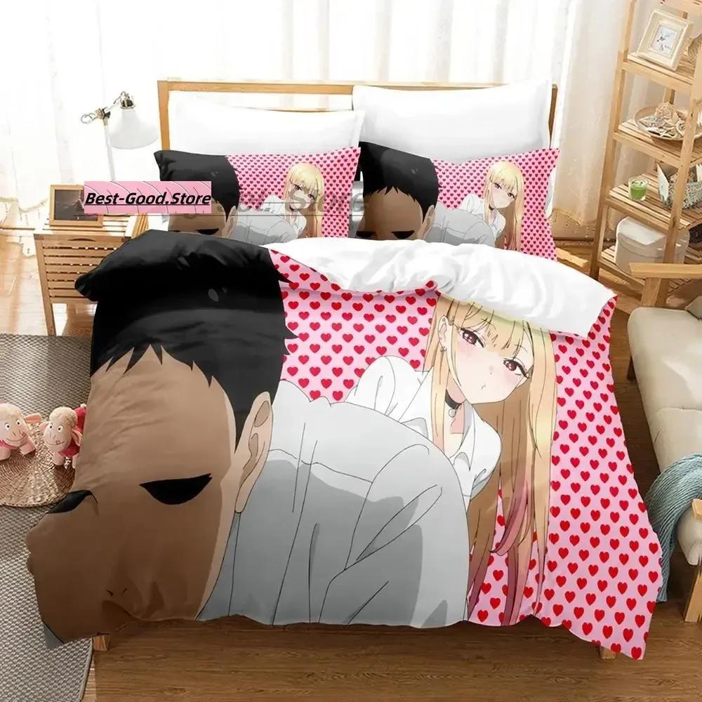 

My Dres Up Darling Beding Set Single Twin Ful Quen King-Sized Dimensionsd Dimensions Bed Linen Set Aldult Kid Bedrom Duvetcover Sets 3D Print Anime 120*200cm Single