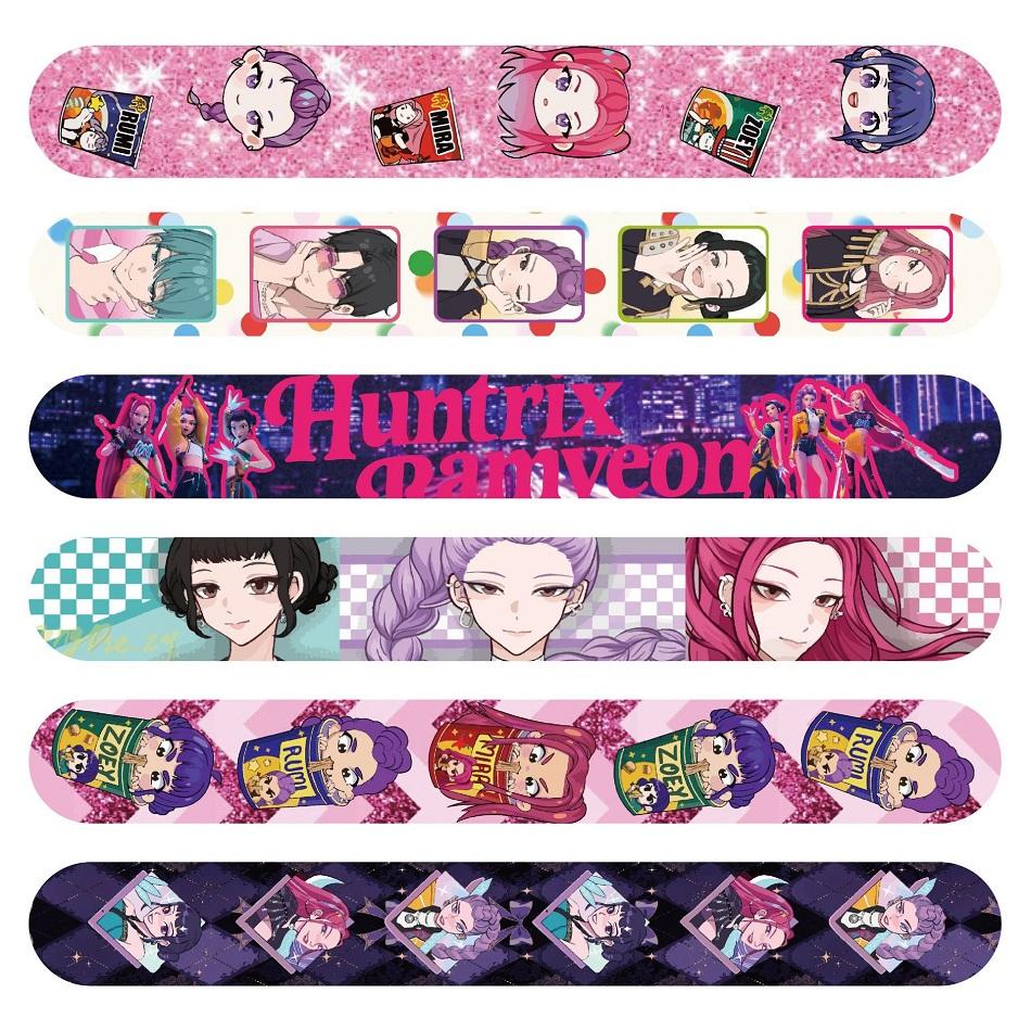 12/24/36/48 Stück Anime KPop Dämonenjäger Klatscharmbänder Geburtstagsfeier Gastgeschenke Geschenk Anime Rollenspiel Schnapparmband Partyzubehör