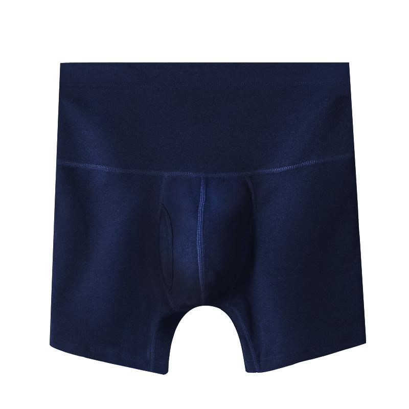 Men's High Waist Tummy Control Plus Size Anti-Chafing Warm Fleece Lined Sport Boxer Shorts