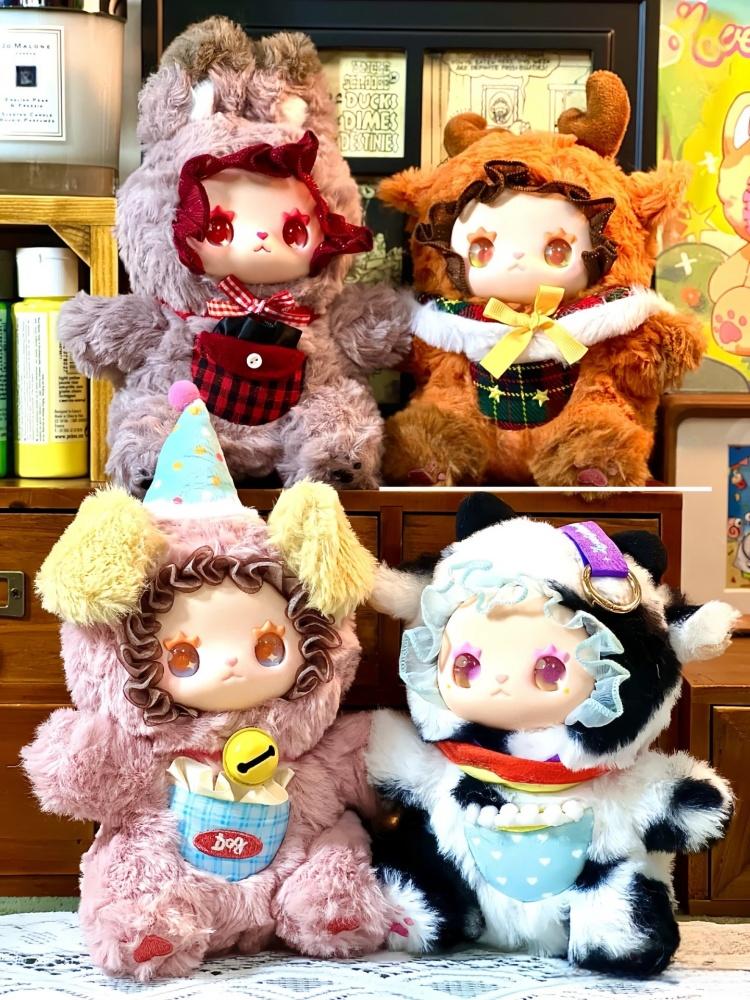 PELUCHE EMMA Serie Zoo con Tasche Giocattoli Azione Carina Figura Anime Modello Kawaii Regalo