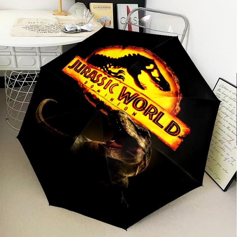 Jurassic Dinosaurs Adventure Umbrella Folding umbrella, automatic umbrella 8-Frame for Travel, camping Use Gift for Halloween Christmas
