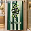 StrandtuchBorussia Mönchengladbach Benutzerdefinierter Text Personalisierbares Weiches Handtuch für Strand Pool Innenbereich Heimdekoration Geschenk