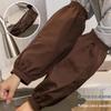 Waterproof & Oil-Proof PU Leather Arm Guards for Kitchens & Restaurants