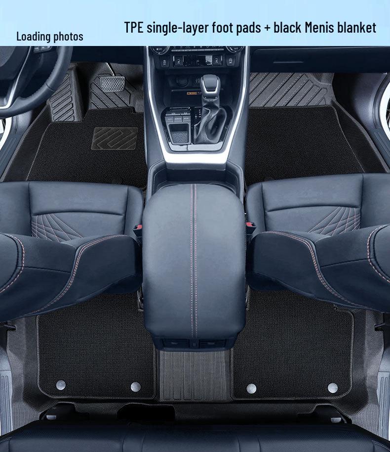 Compatible 2025 Toyota RAV4 Floor Mats, Fully Enclosed, TPE Material, 24 Fashion Plus Edition