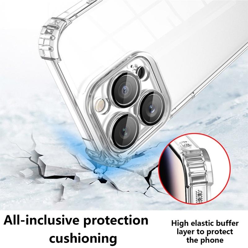 Protective Skin Clear Case for Phone 14 Full Coverage Housing Waterproof Cover Scratch Resistant Protector Case