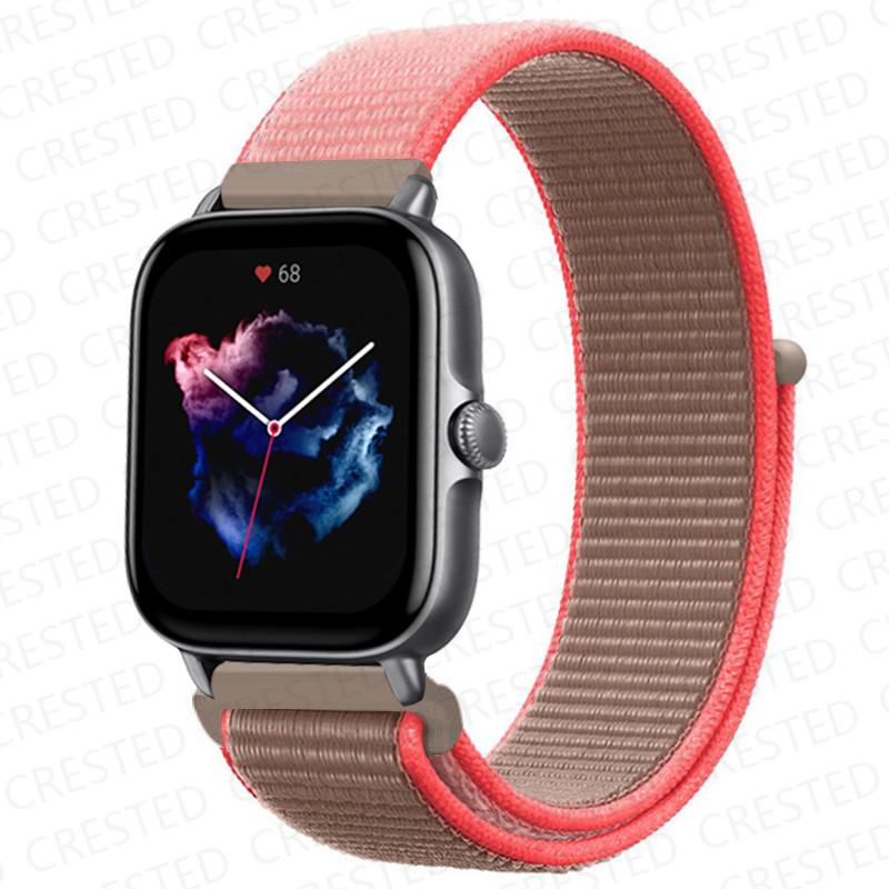 20mm 22mm Watch Band For Amazfit GTS/2/2e/4/3/mini GTR 4/2/3/Pro 47mm stratos 3 Nylon Bracelet pulseira correa Amazfit bip strap