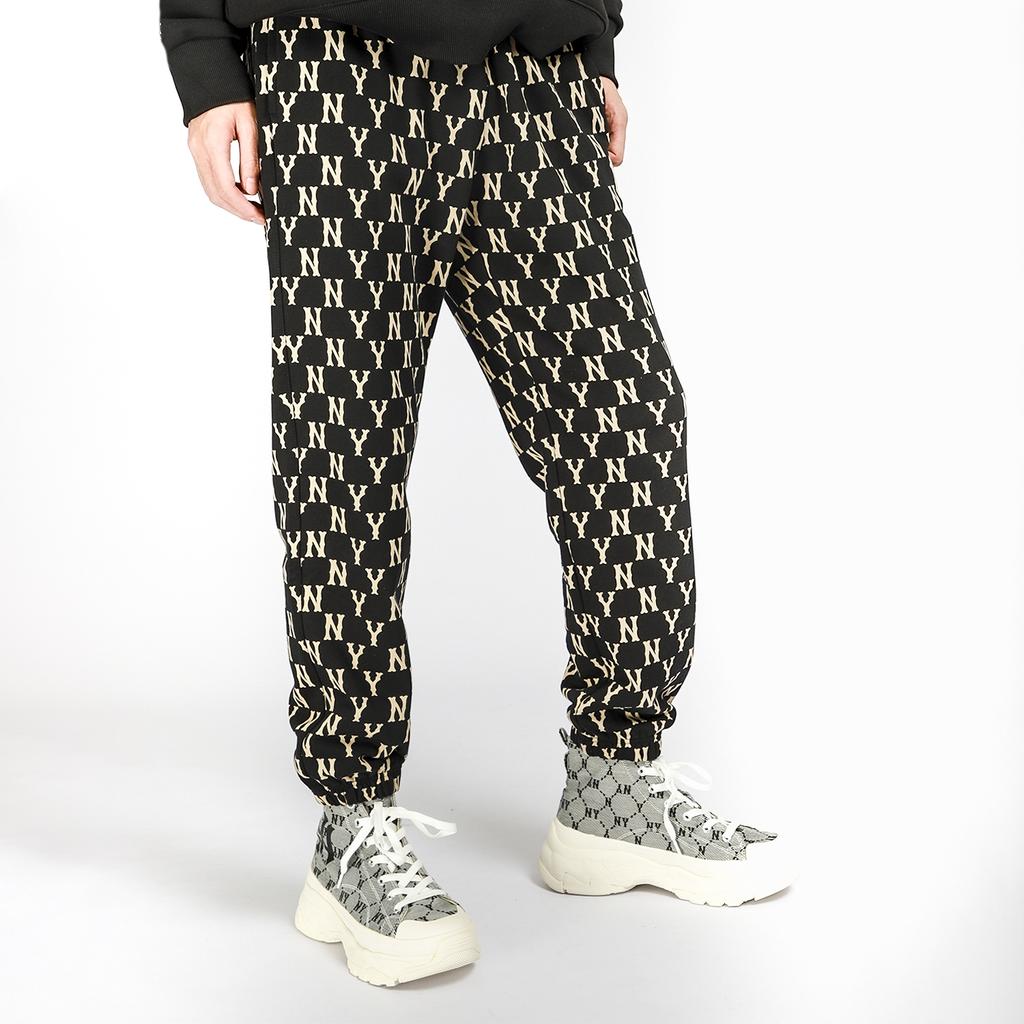 MLB Knitted Sweatpants Unisex Black 3ATPM0114-50BKS