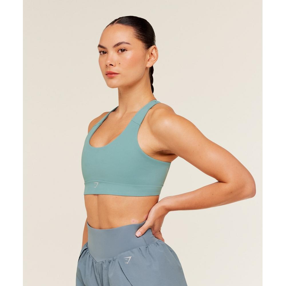 Gymshark Medium Support Running Sports Bra Gs Storm Blue B6b7s Ud6x