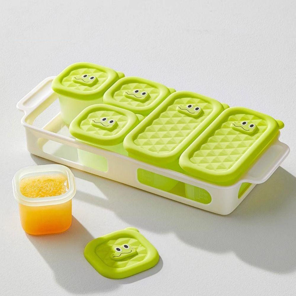 Square Shape Silicone Ice Cube Mold Heat Resistance Food Storage Container  Fruit Storage