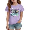Kids Back To School Graphic T Shirt Casual Short Sleeve Crew Neck Tee for Boys and Girls Comfortable Fit Lightweight Fabric