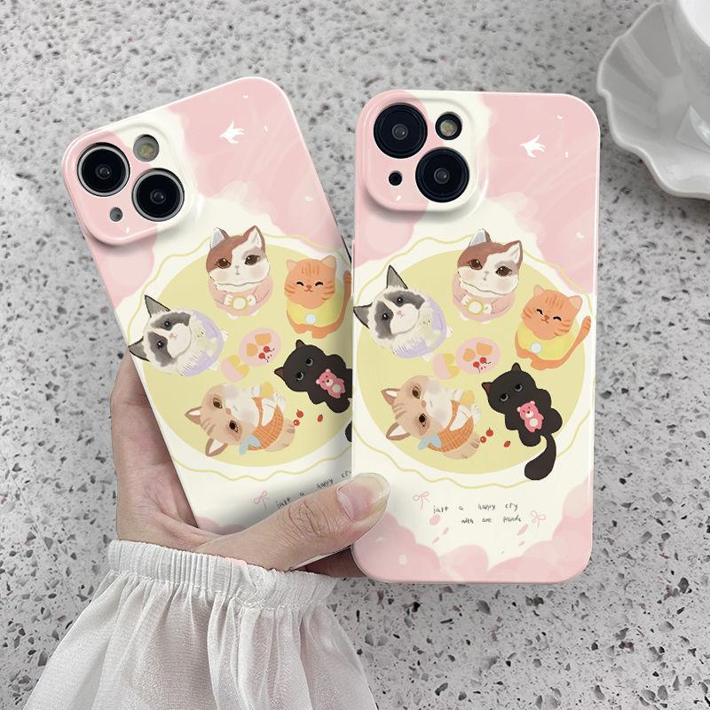 Applicable To Apple 11Pro Mobile Phone Case iPhone11Pro/11 Cartoon 11 Film Case Cute Cute Cat