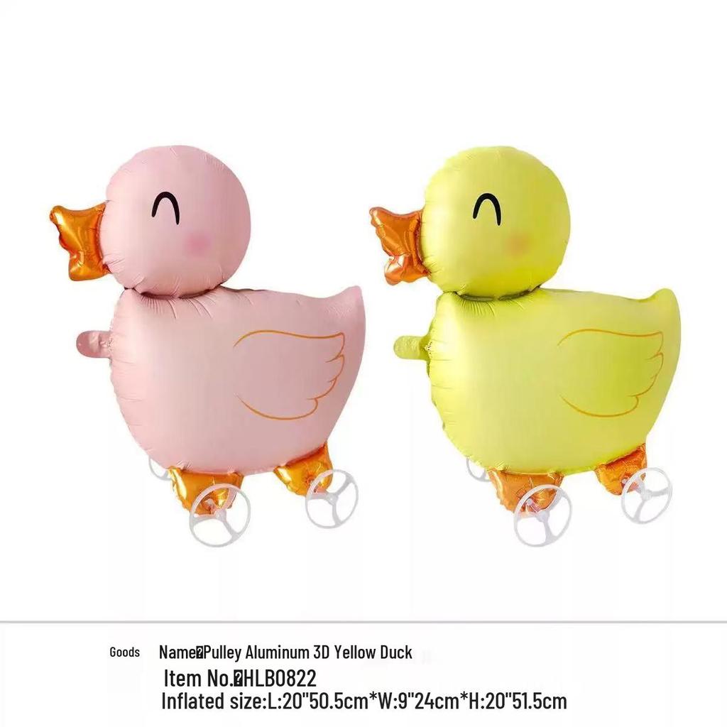 Cartoon Animal Wheeled Foil Balloons for Kids - Perfect for Outdoor Events & Mall Displays