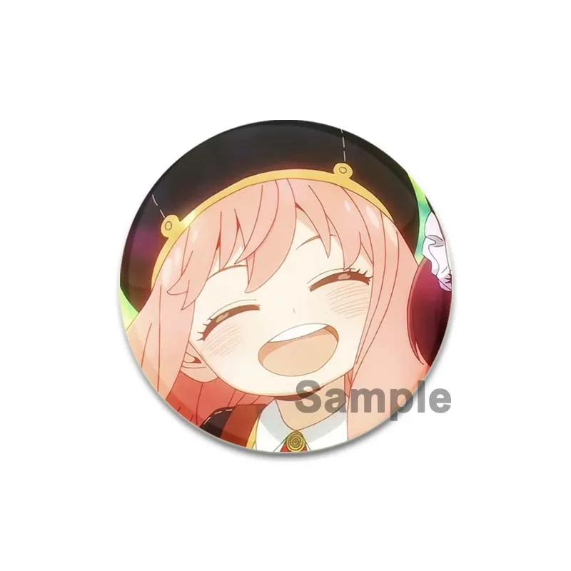 32/44/58mm SPY X FAMILY Enamel Pin Cute Anime Brooches Anya Forger Cute Head Lapel Pins Cartoon Badge Backpack Hat Jewelry Accessories Gift