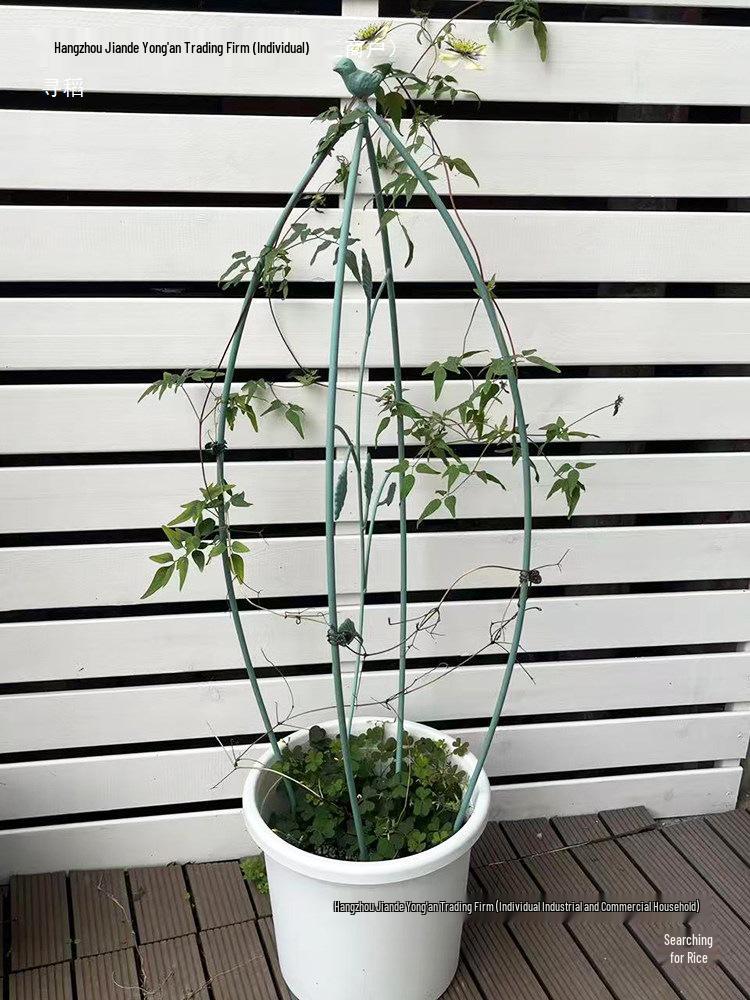 European-Style Iron Art Outdoor Shelf for Climbing Vines and Rose Flower Pot Support