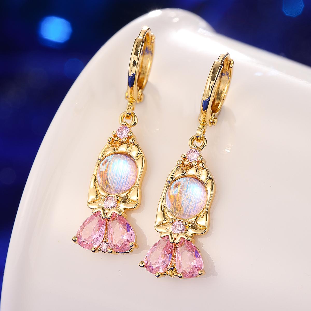 Серьги  Семь Маленьких Принцесс , Милые и Романтичные Медные Серьги-Подвески, Праздничные Подарки Для Девочек и Детей