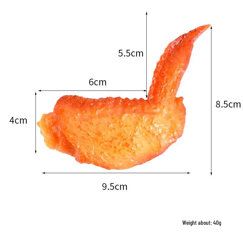 Simulated French Fries & Fried Chicken Keychain - Food Model Props and Toys