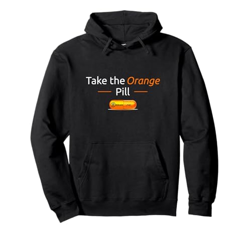 Take the Orange Pill Bitcoin BTC Crypto Currency DeFi Hoodie
