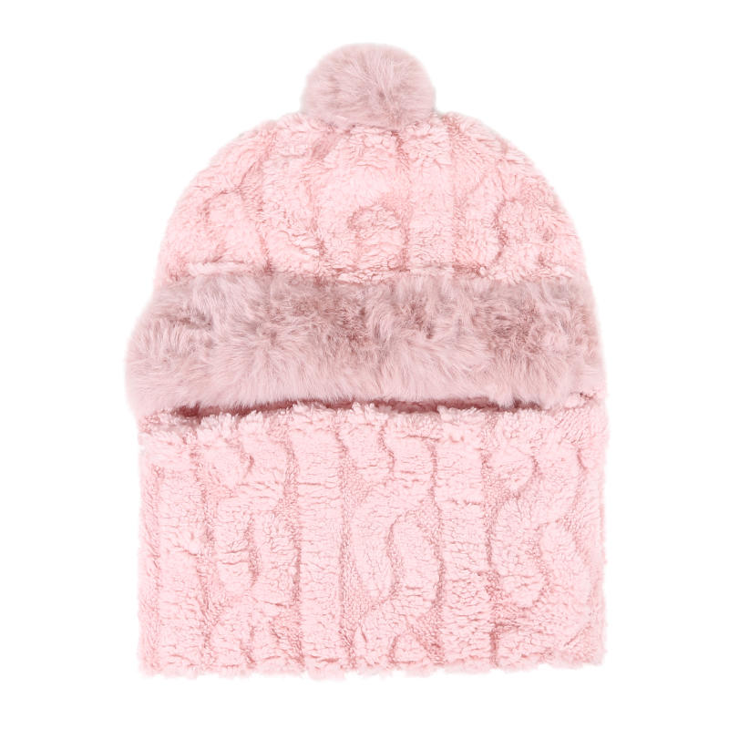 Winter Knitted Slouchy Scarf Cap for Women Fashion Windproof Cycling One Piece Beanie Neck Scarf Ski Snow Hats