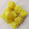 10PCS Acrylic Dragon Themed Dice Set Yellow Purple Gold Red D10 Sharp Corner Dice Polyhedral Dice For Table Games For D&d DND