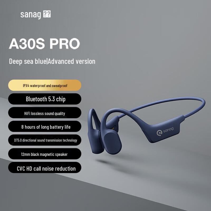 Sanag A30SPro Open-Ear Air-Sensing Sport Bluetooth Headphones