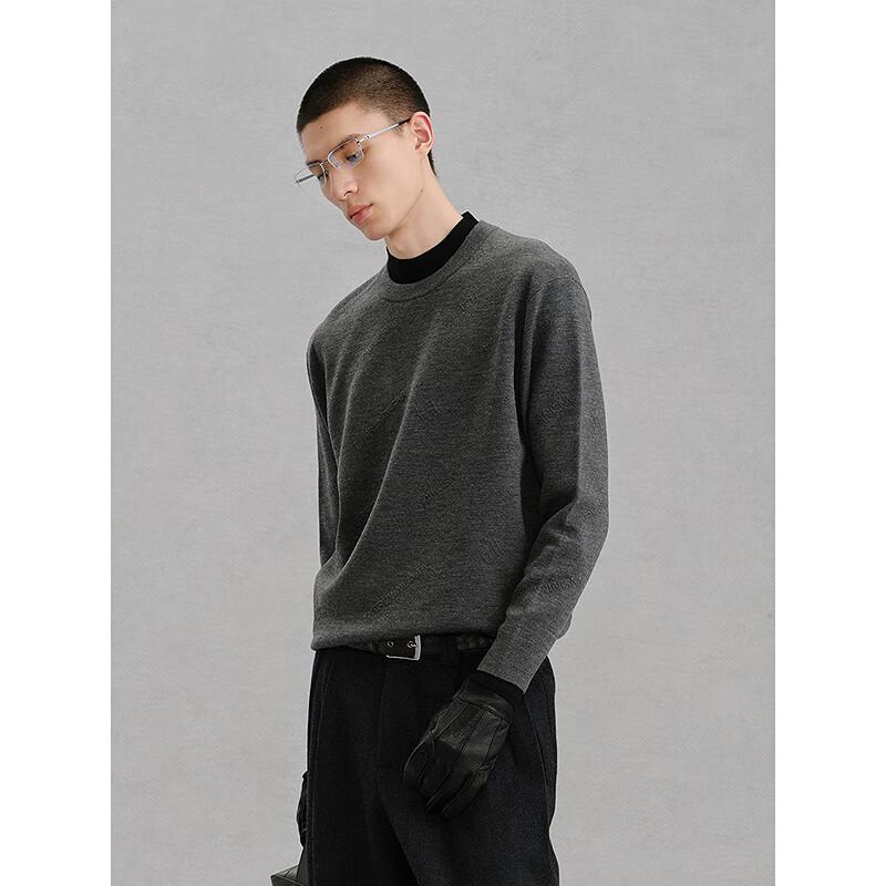 GXG Men's Solid Jacquard Knit Pullover Sweater