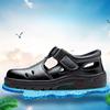 Labor Protection Shoes Men's Summer Steel Wrap Toe Anti-impact Anti-puncture Anti-odor Breathable Sandals Site Work Shoes Wear-resistant Light