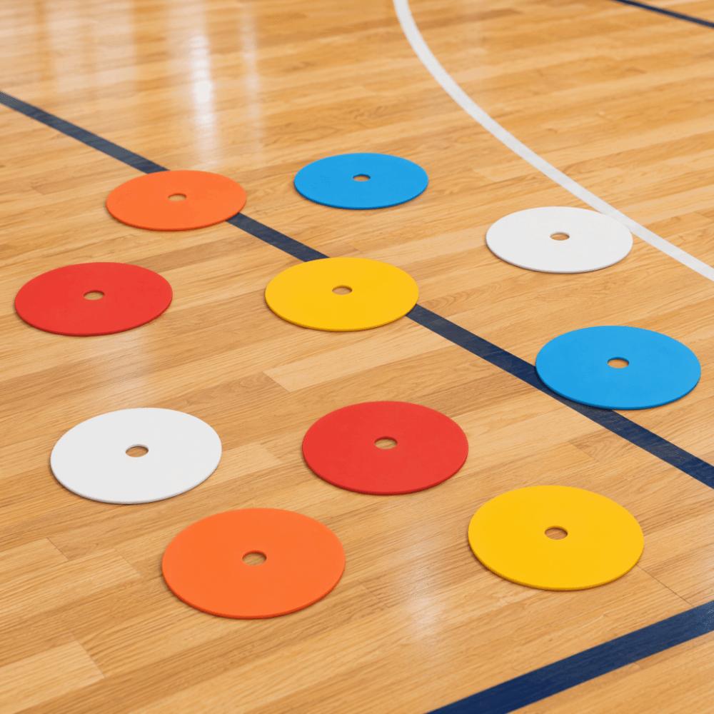 10pcs TPE Flat Marker Discs Flat Spot Markers Portable Field Markers Sports Training