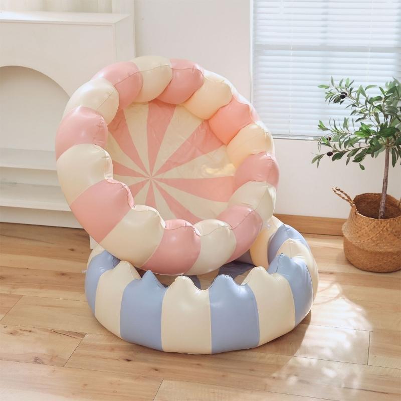 Piscine gonflable d'intérieur hors sol ronde avec anneaux à air sur le dessus pour bébé, piscine gonflable pour enfants dans le jardin