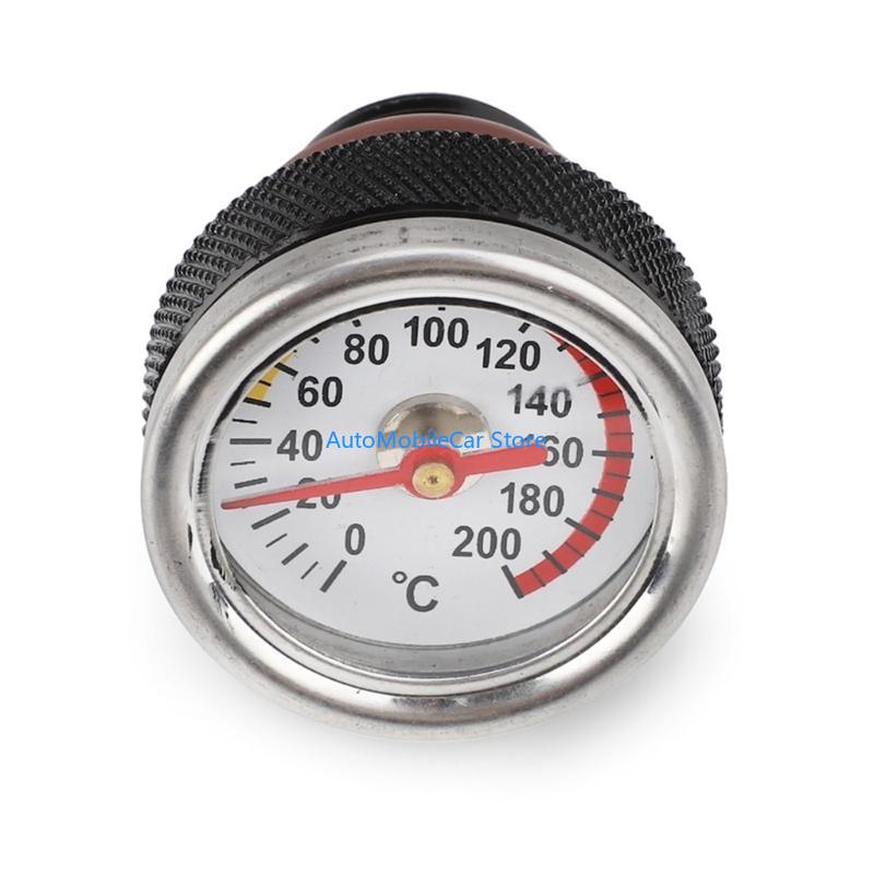 G8TE Motorcycle Caps With Oil Temperature Gauge 0-200℃ Meter M20x1.5 Gauge