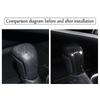 Carbon Fiber Style ABS Gear Shift Knob Cover Trim Fit For Toyota Camry 2018-2023
