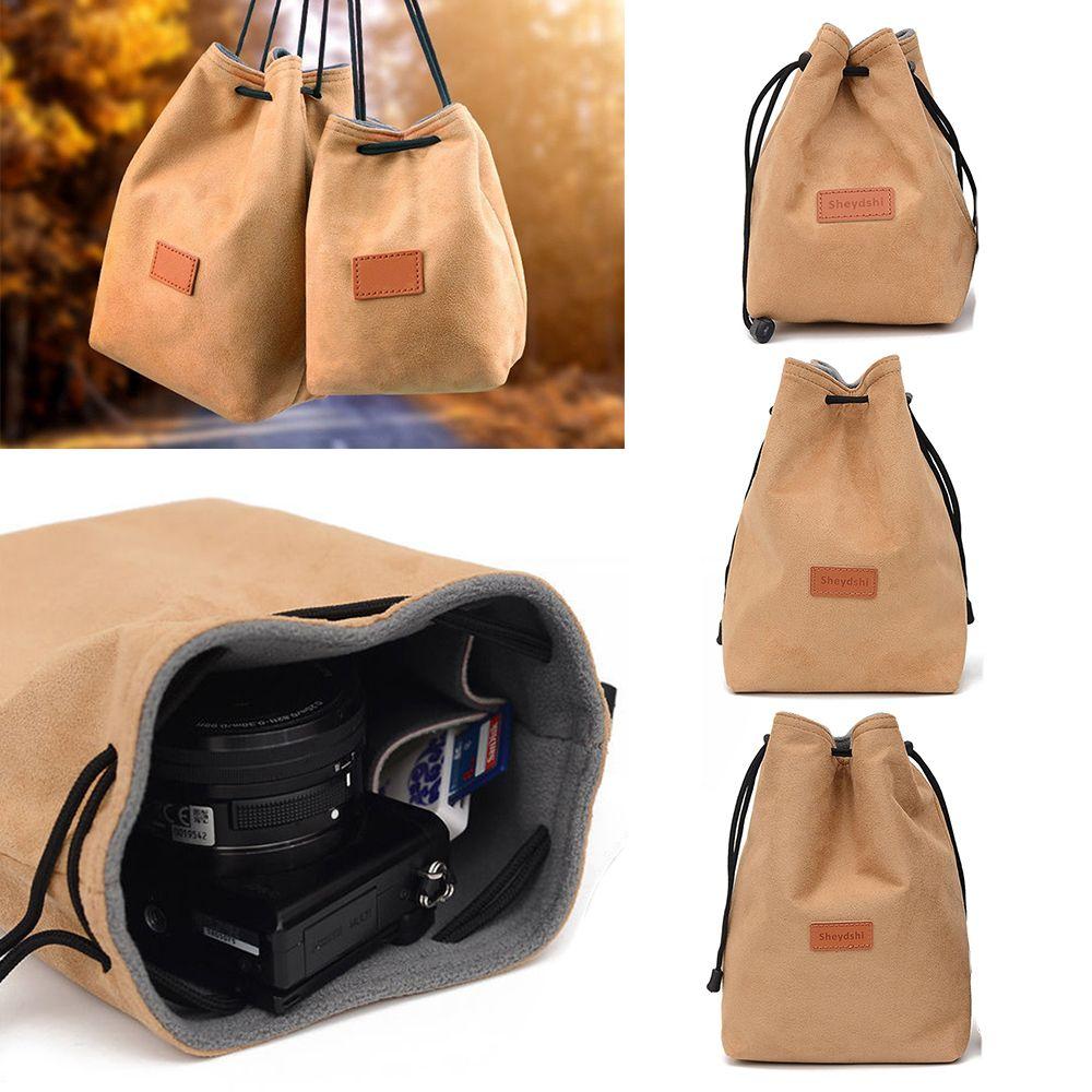 

Portable Waterproof DSLR Camera Drawstring Pouch Photography Bag Camera Bag Lens Bag