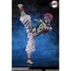 Bandai Demon Slayer Anime Figure Blade Akaza Winding String Three Movable Finished Product Action Figure Model Toy Gift