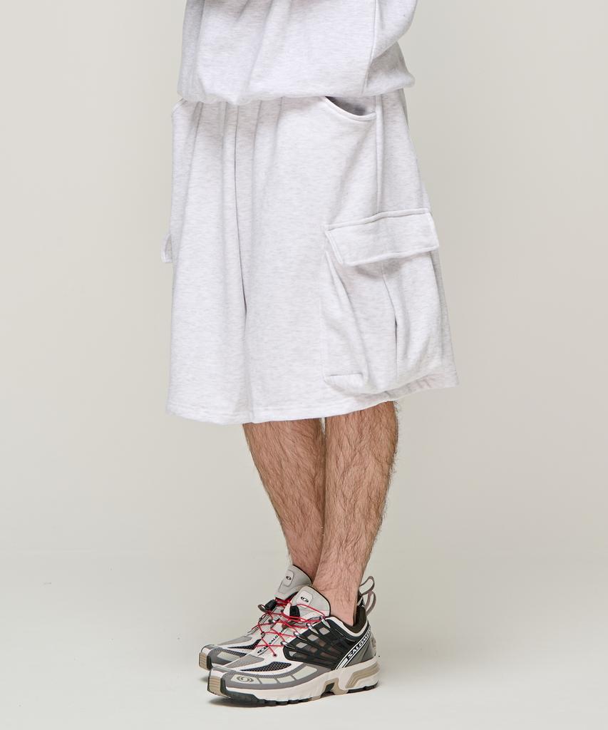 CARGOBROS Cb Soft Cargo Sweat Shorts (Light Grey)