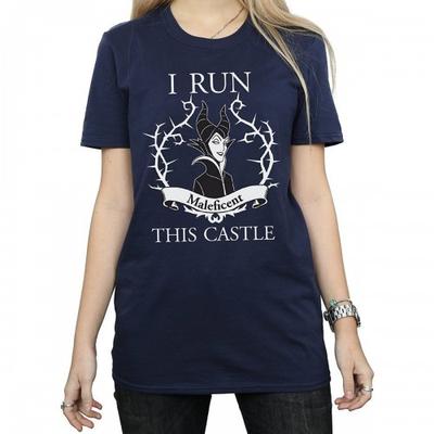 Womens/Ladies I Run This Castle Cotton Boyfriend T-Shirt