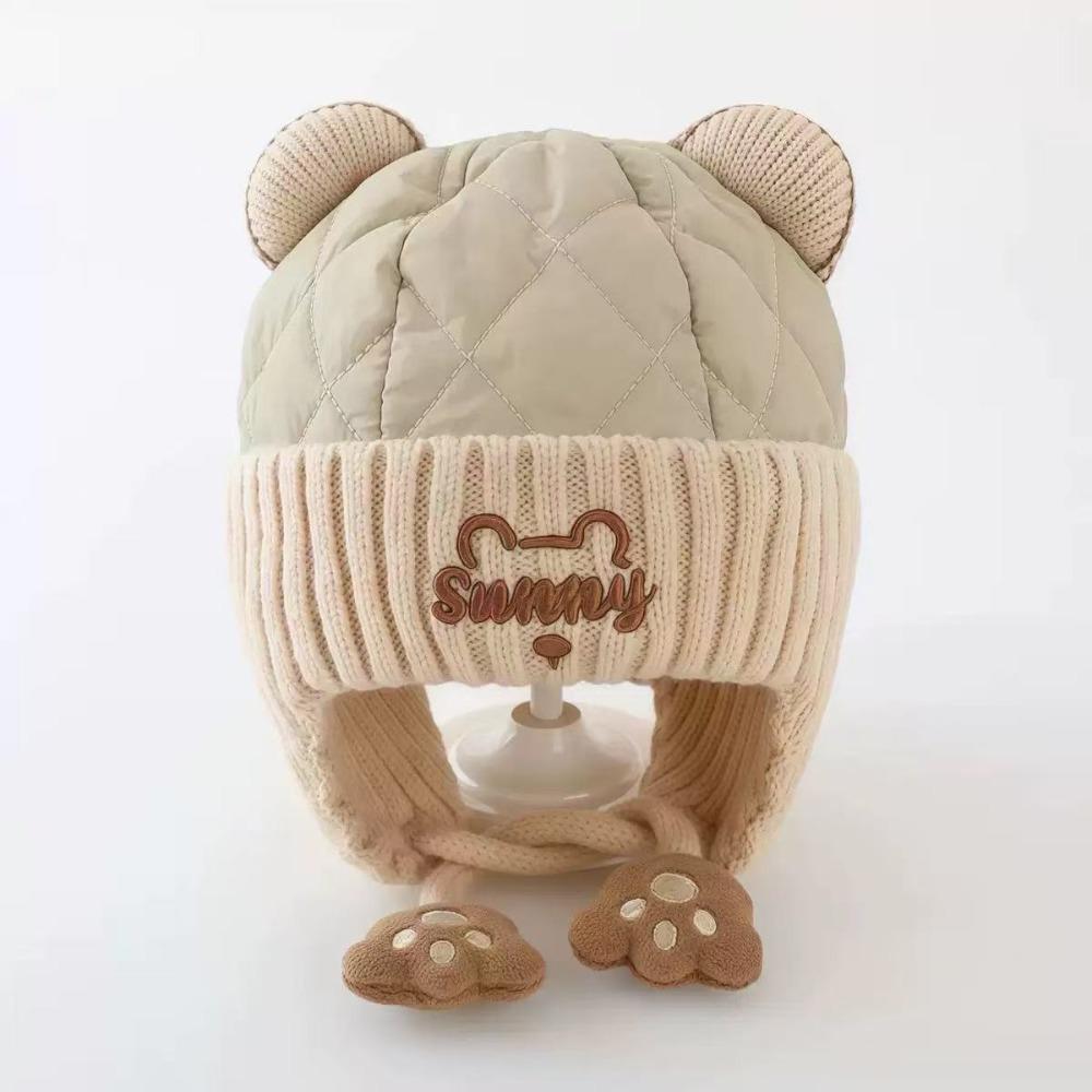 Plush Toddler Hat Wind Resistant Baby Winter Cap Cute Infant Warm Hat  Winter Outdoor
