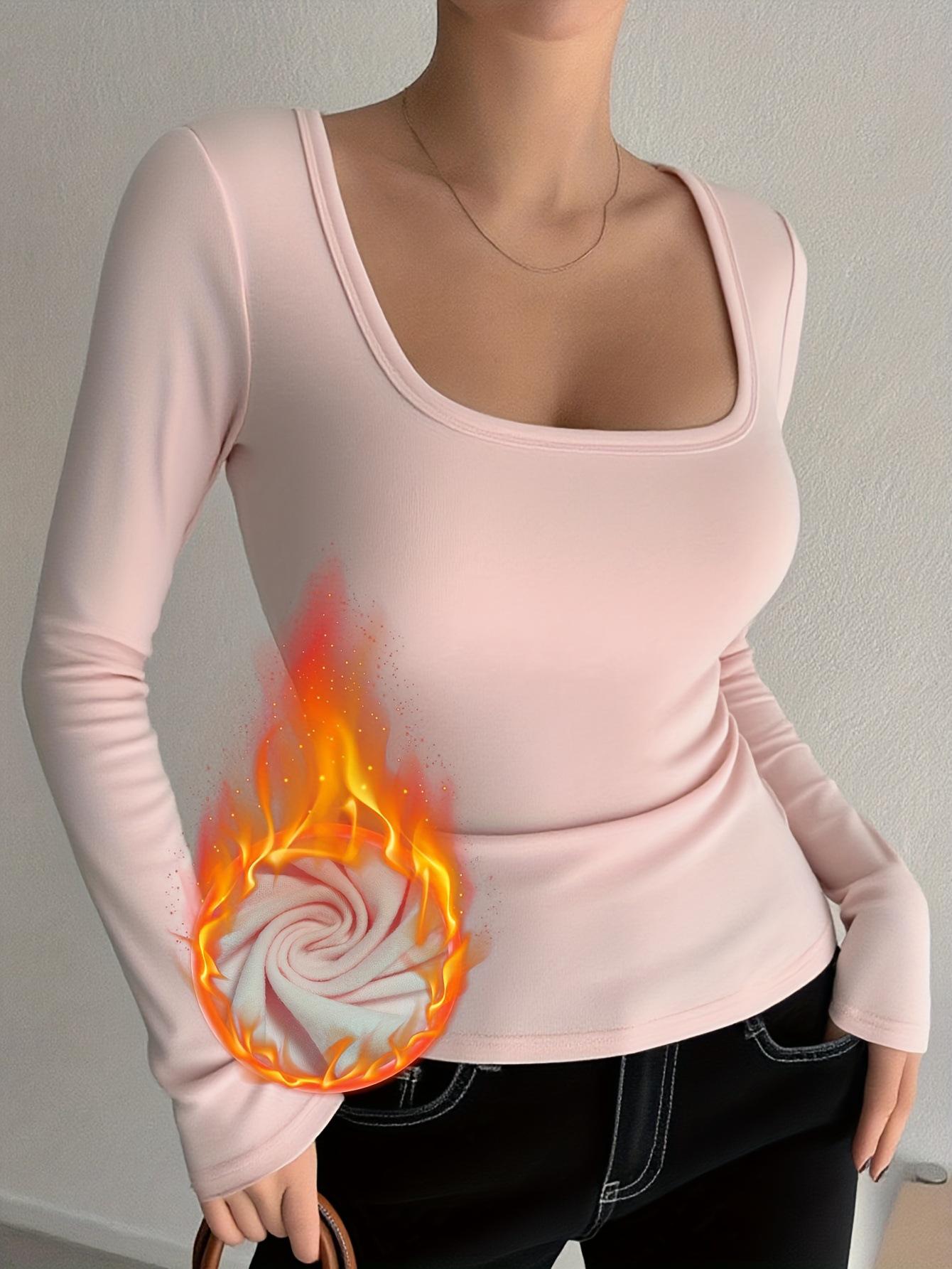 

European & American Women s Sexy Slim-fit Autumn/Winter Long-sleeve Warm Base Layer Top M