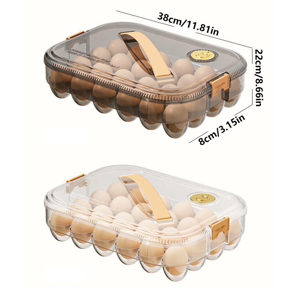 Boîte de conservation d'œufs à 24 compartiments Contenant de stockage alimentaire de qualité alimentaire pour réfrigérateur Utilisation au réfrigérateur
