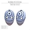 Anime-Held Uchiha Obito Gesichtsbedeckung, Cosplay-Accessoire, Halloween-Party Weißes PVC