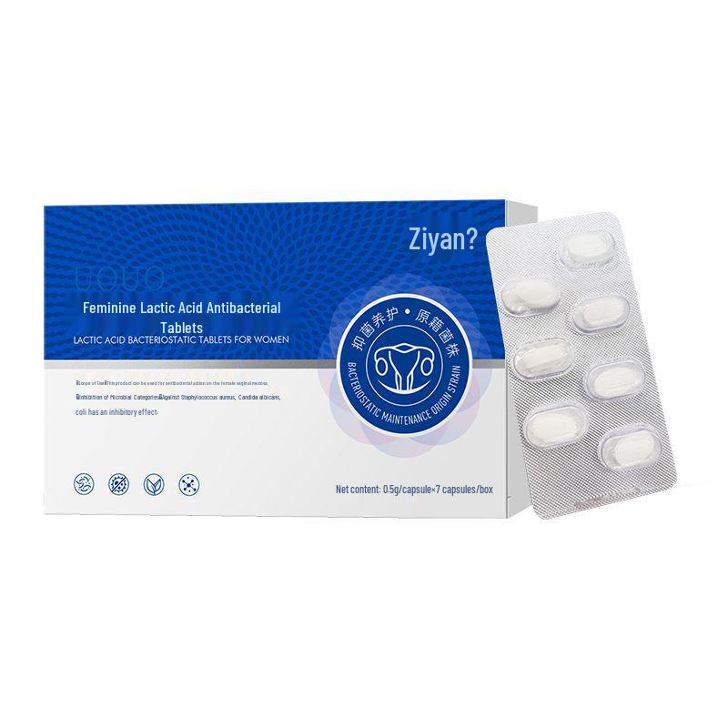 UOUO Women's Lactic Acid Antibacterial Tablets - Soothing Itch and Odor Relief for Vaginal Care
