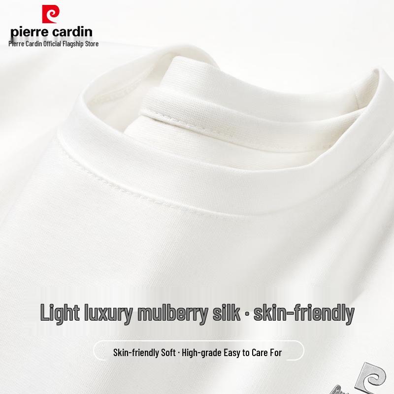 Pierre Cardin Men s Silk Blend Long Sleeve Round Neck T-Shirt 58/4XL