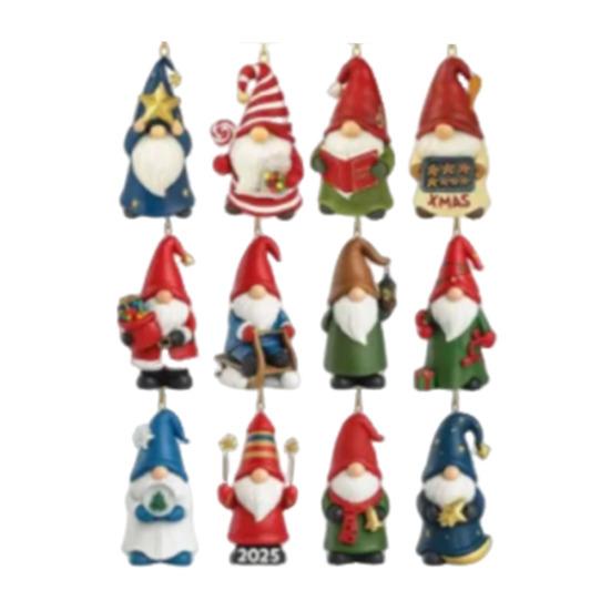 Gnome Advent Calendar Christmas Countdown Calendar with 24 Gnomes Festive Gnome Decorations for Kids Xmas New Year Gift