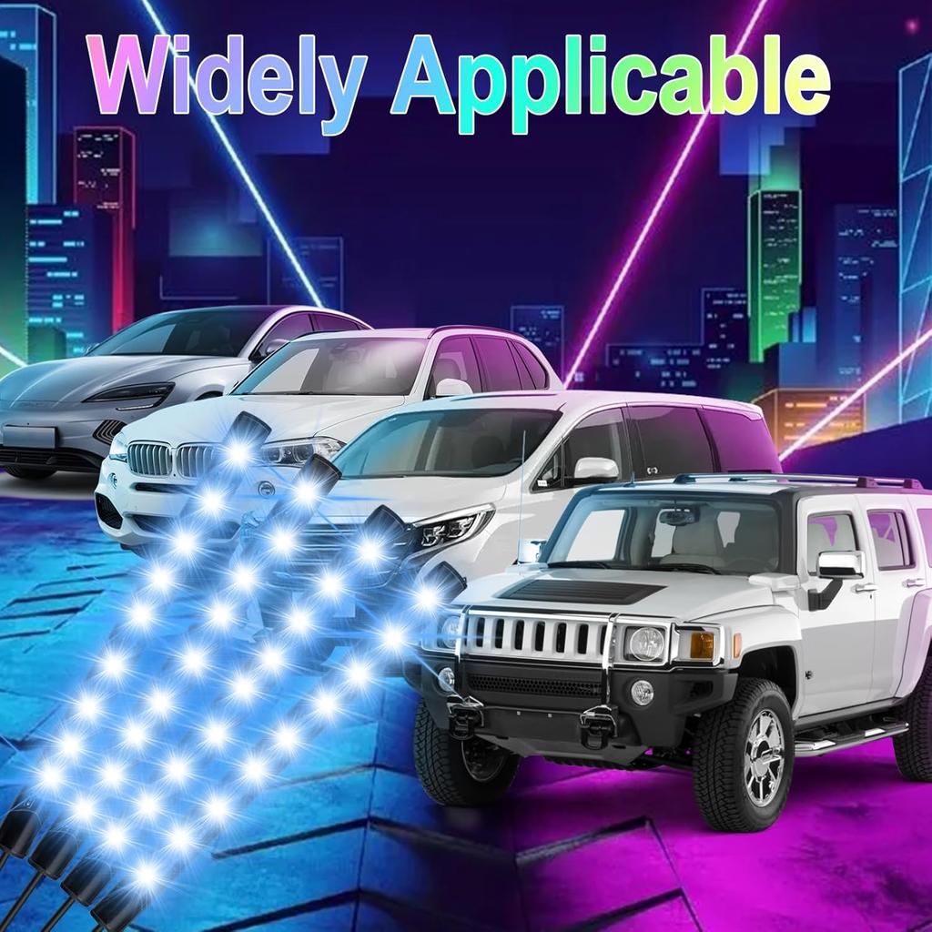 Car Interior Lights, 5V LED Strip Lights With USB Adapter, Ambient Car Lighting Kit, App & Remote Control Music Sync Color Change Strip Lights For