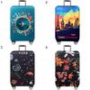 Flower Print Elastic Dust Proof Travel Suitcase Luggage Protective Cover Case