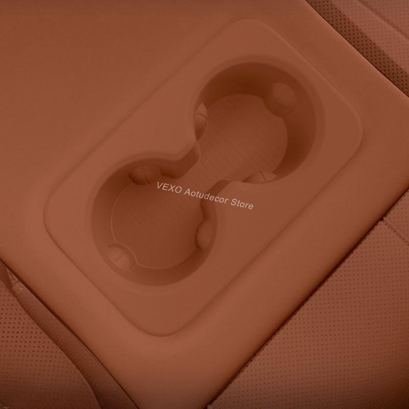 Rear Seat Cup Holder Silicone for BYD Leopard Ti 7 2025 Electric Vehicle Center Console Storage Box Non-slip Ert Cup Holder