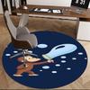 Curious George,Bubbles Chair mat Round Rug Office carpet, Non slip, Suitable for Living Rooms, Bedrooms,Decor1205808a