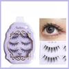 Novice Grafting False Eyelashes Natural Simulation 3 Pairs Of Cross-Curled Transparent Plain Super Soft Short